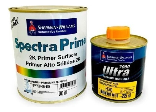 Primer Negro Sherwin Williams 4 A 1 Spectra + Cat 1 Litro