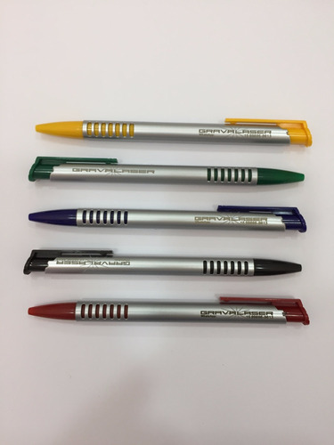 100 Caneta Plastica Brinde Personalizada À Laser Barato Logo