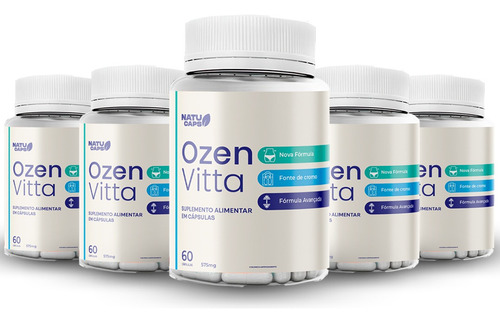 3 Potes De Ozenvitta - 180 Cápsulas - Envio Imediato Sem Sabor