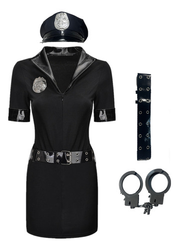 Conjunto De Uniforme De Policía Sexy Para Mujer, Cosplay, Se