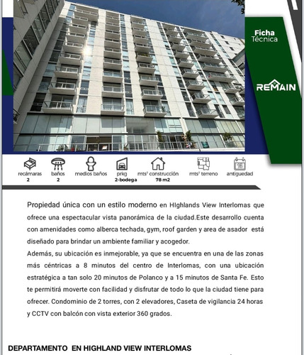 Aprovecha Departamento En Interlomas Excelente Valor Se Aceptan Creditos Ojac-816