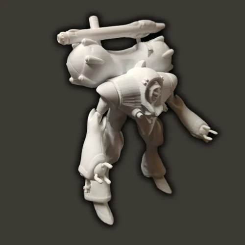Robotech Zentraedi Queadluun-rau 17cm De Alto Color Blanco