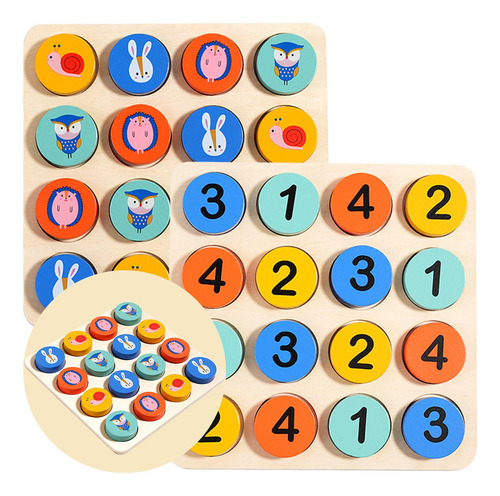 Rompecabezas De Madera De Sudoku, Juego De Mesa De Sudoku