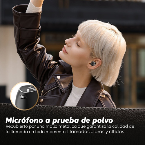 Imagen 8 de 9 de Auriculares Inalámbricos Soundpeats Free 2 Negro 8 Hs Táctil