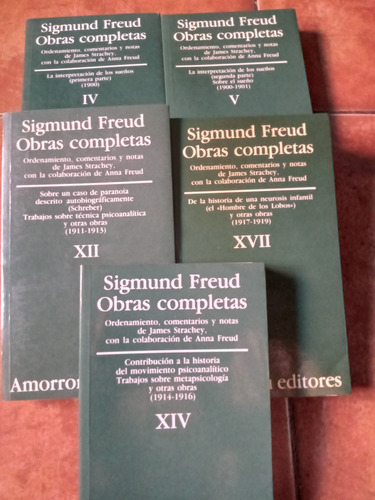 Libros Sigmund Freud. Obras Completas Amorrortu Editores. 