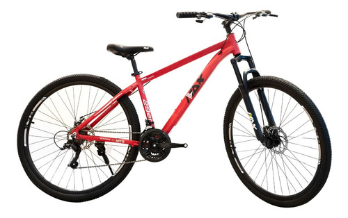 Bicicleta Mtb Rodado 29 Max Racer 2.4 Cuadro Aluminio 21 Vel Rojo - Blanco M