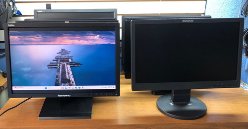 Remate Monitores 19 Pulgadas Vga Widescreen Hp Lenovo Negro (Usado)