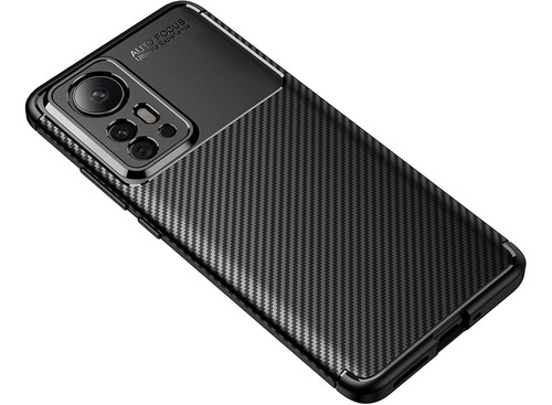Funda Cruzerlite Para Xiaomi Mi 12 Pro Negro Carbono