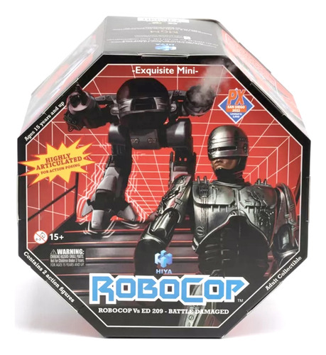 Robocop Vs. Ed-209 (battle Damaged) Hiya Toys Doestoys
