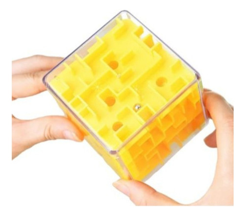 Cubo Magico Laberinto - Juegos De Ingenio +3 Años Estructura Verde Lima