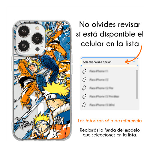 Funda Para iPhone Magsafe Naruto Jutsu Multiclones Sombra