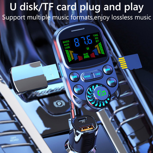 Kit Manos Libres Bluetooth, Receptor De Audio Auxiliar, Carg