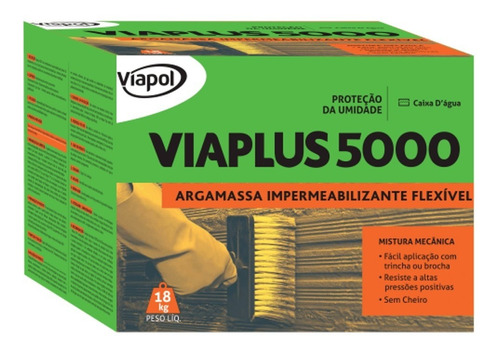Imagem 1 de 2 de Impermeabilizante Viaplus 5000 - 18kg