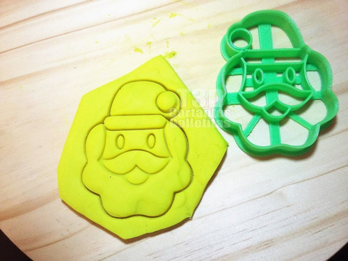 Cortantes Para Galletitas Papa Noel 3 Navidad !