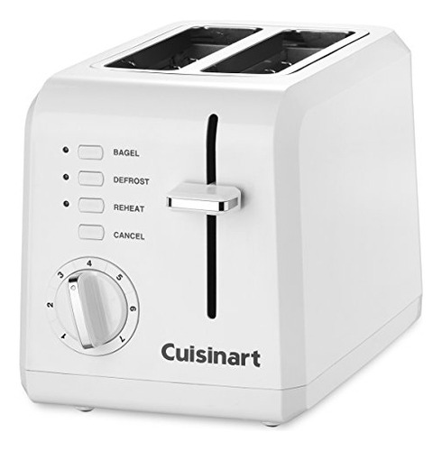Tostadora compacta de plástico Cuisinart Cpt-122 de 2 rebanadas