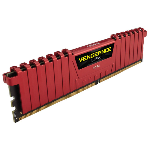 Memória Ddr4 - 16gb (2x 8gb) / 2.400mhz - Corsair Vengeance Lpx Red - Cmk16gx4m2a2400c14r