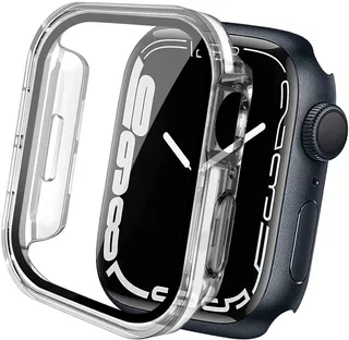 Case Funda Protector Con Mica Para Apple Watch Serie 7 45mm