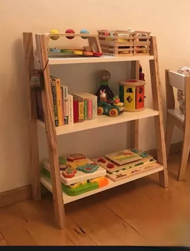 Biblioteca Infantil 5 Bolsillos De Tela Montessori Niños