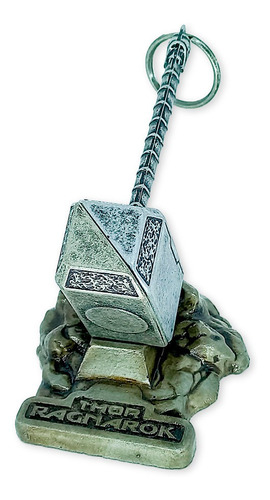Imagem 3 de 6 de Martelo Thor Decorativo Com Base - Metal
