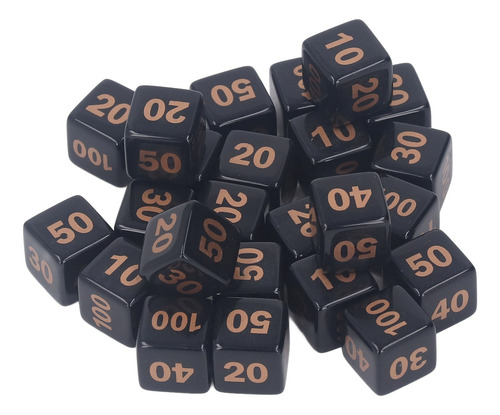 D6 Dice, 24 Peças, Acrílico Poliédrico De 14 Mm, À Prova D'á