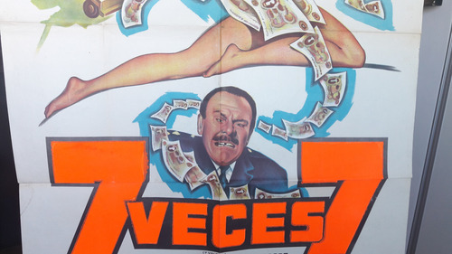 Afiche Cine Poster 7 Veces 7 Lionel Stanler Marco Vicario
