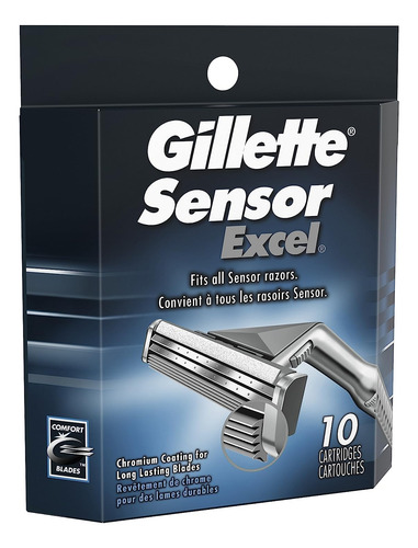 Recambios Para Cuchillas De Afeitar Gillette Sensor Excel Pa