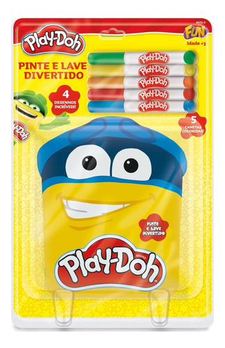 Play Doh Kit De Artes Livro Pinte E Lave Divertido Fun 80755