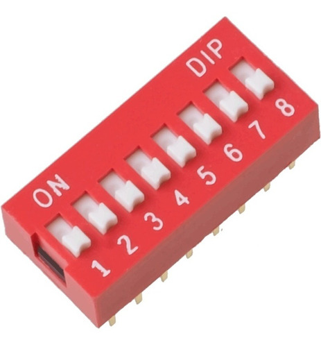 Pack 10 Dip Switch Interruptor 8 Posiciones Arduino [ Max ]