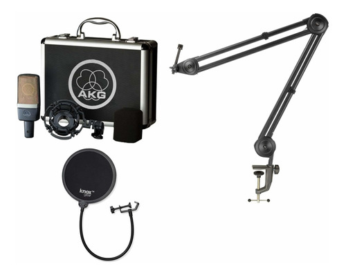Pro C214 Microfono Condensador Profesional Diafragma Pop
