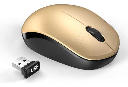 Mouse Seenda Wireless 2,4g/dorado