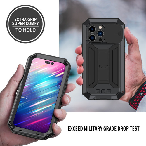 Imagen 3 de 6 de Carcasa Camshield Waterproof Para iPhone 14 /+/ Pro / Max