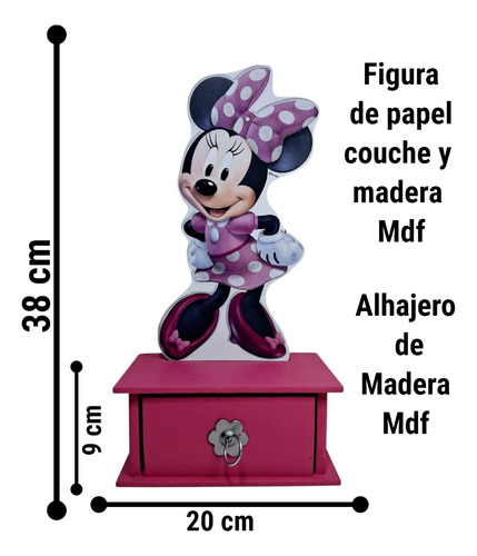 Alhajero Minnie Mouse Centro De Mesa Recuerdo Rosa