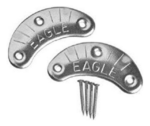 Eagle Talón Platos 8 par De Tamaño Grande Metal Talón Placas