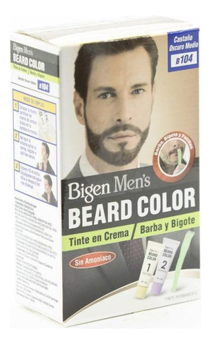 Tinte Para Barba Beard Color #b104 Castaño Oscuro Medio