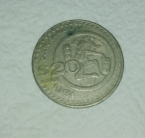 Moneda $20 1981 Cultura Maya