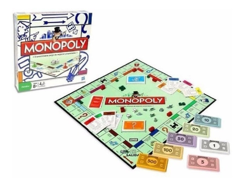 Juego De Mesa Monopoly Popular Familiar Chico Hasbro Full