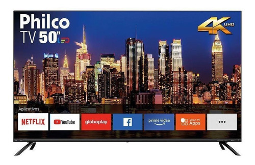 Smart TV Philco PTV50G70SBL DLED 4K 50" 110V/220V