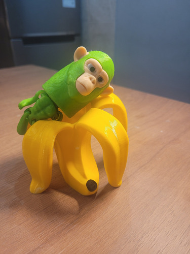Muñeco 3d Chimpancini Bananini Brainrot Italian