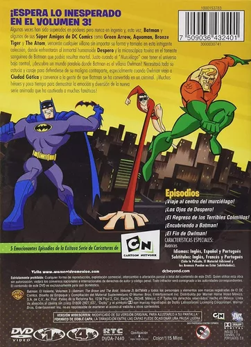Batman El Valiente Volumen 3 Coleccion 5 Episodios Dvd