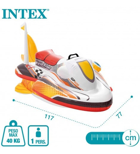 Moto Inflable Flotador Para Niños Piscina Playa Jetsky Intex