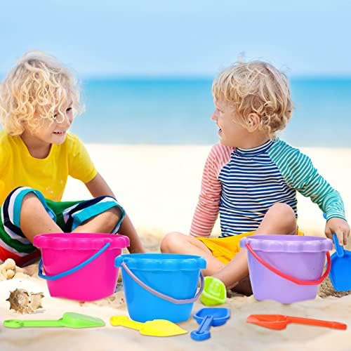 36 Piezas 6 Cubos De Arena Y Palas Para Niños Cubos De Playa