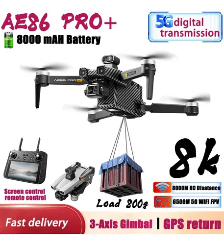 Dron Profesional Ae86 Promax, Cuadricóptero Plegable