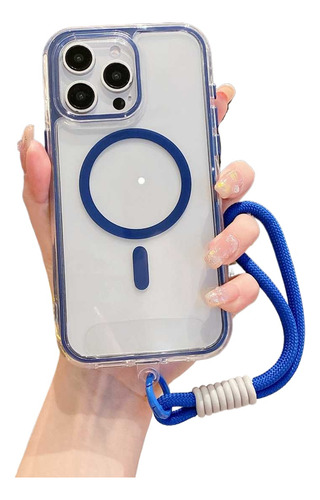Funda Magsafe Con Cuerda De Mano Para iPhone 11, 12, 13, 14, 15, 16, 17 Pro Max, 14plus, 15plus, 16plus, A Prueba De Golpes