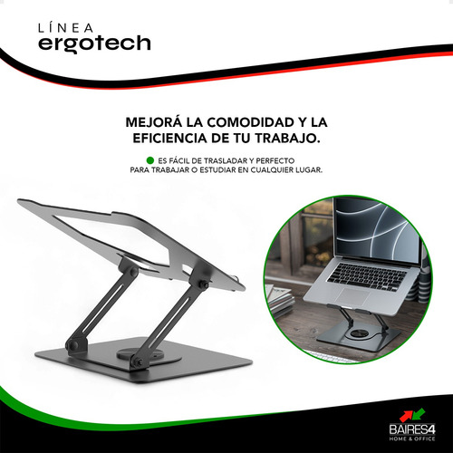 Soporte Notebook Base Portatil Regulable Premium Baires4