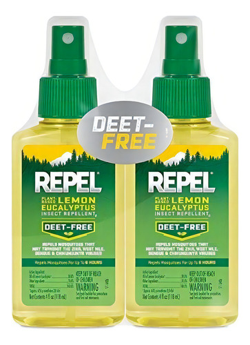 Repel Repelente De Insectos De Eucalipto Y Limón A Base De