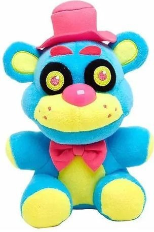 Imagen 2 de 2 de Peluche Five Nights At Freddys - Freddy Blacklight - 22 Cm