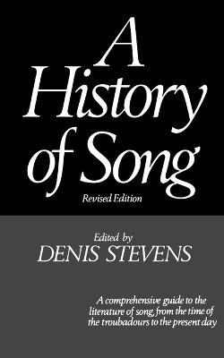 Libro A History Of Song - Denis Stevens