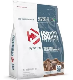 Iso 100 Whey Hidrolisado 2,9 (6,4lbs) Chocolate - Dymatize