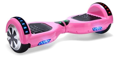 Hoverboard Skate Elétrico 6.5 Rosa Led Bluetooth