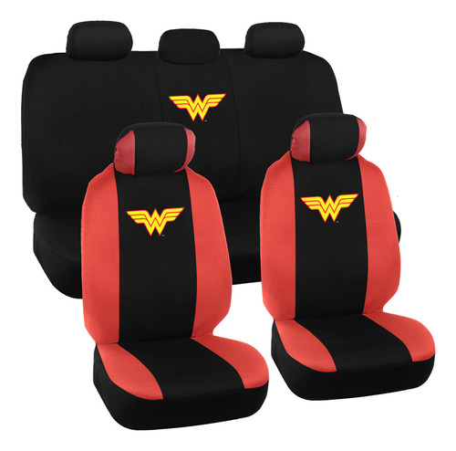 Wonder Woman - Juego Completo De 9 Fundas De Asiento De Auto